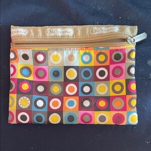 LeSportsac Colorful Circle Pattern Pouch